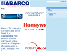 Tablet Screenshot of abarcotech.com